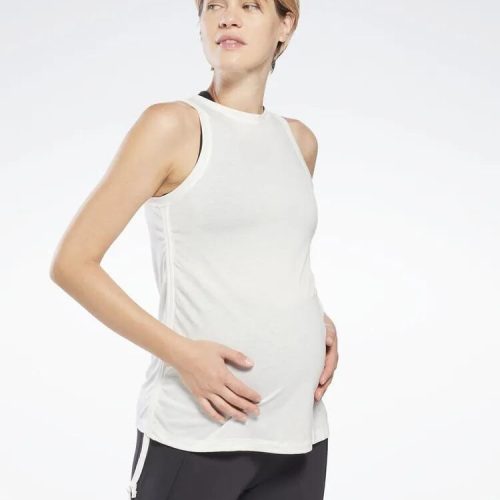 Witte comfortabele fitness zwangerschapstop