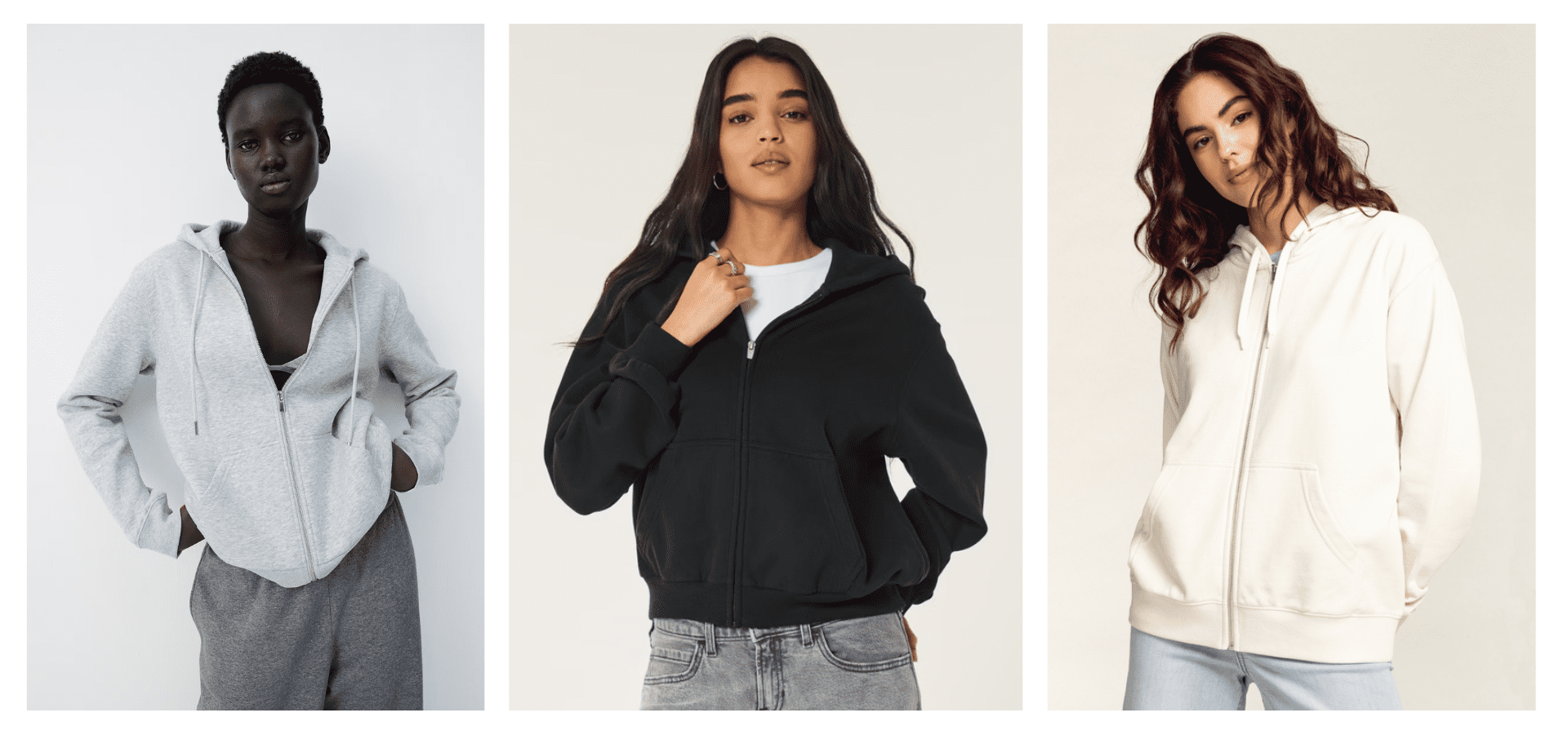hoodie met rits