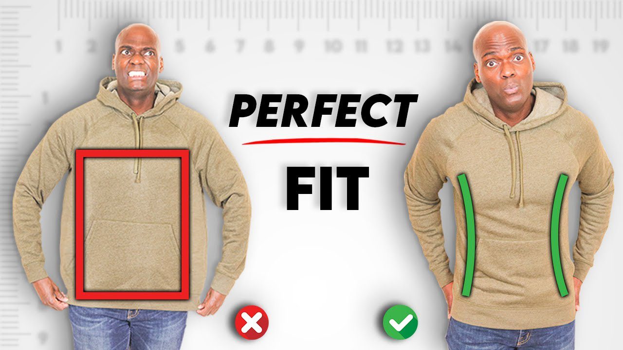hoodie pasvorm