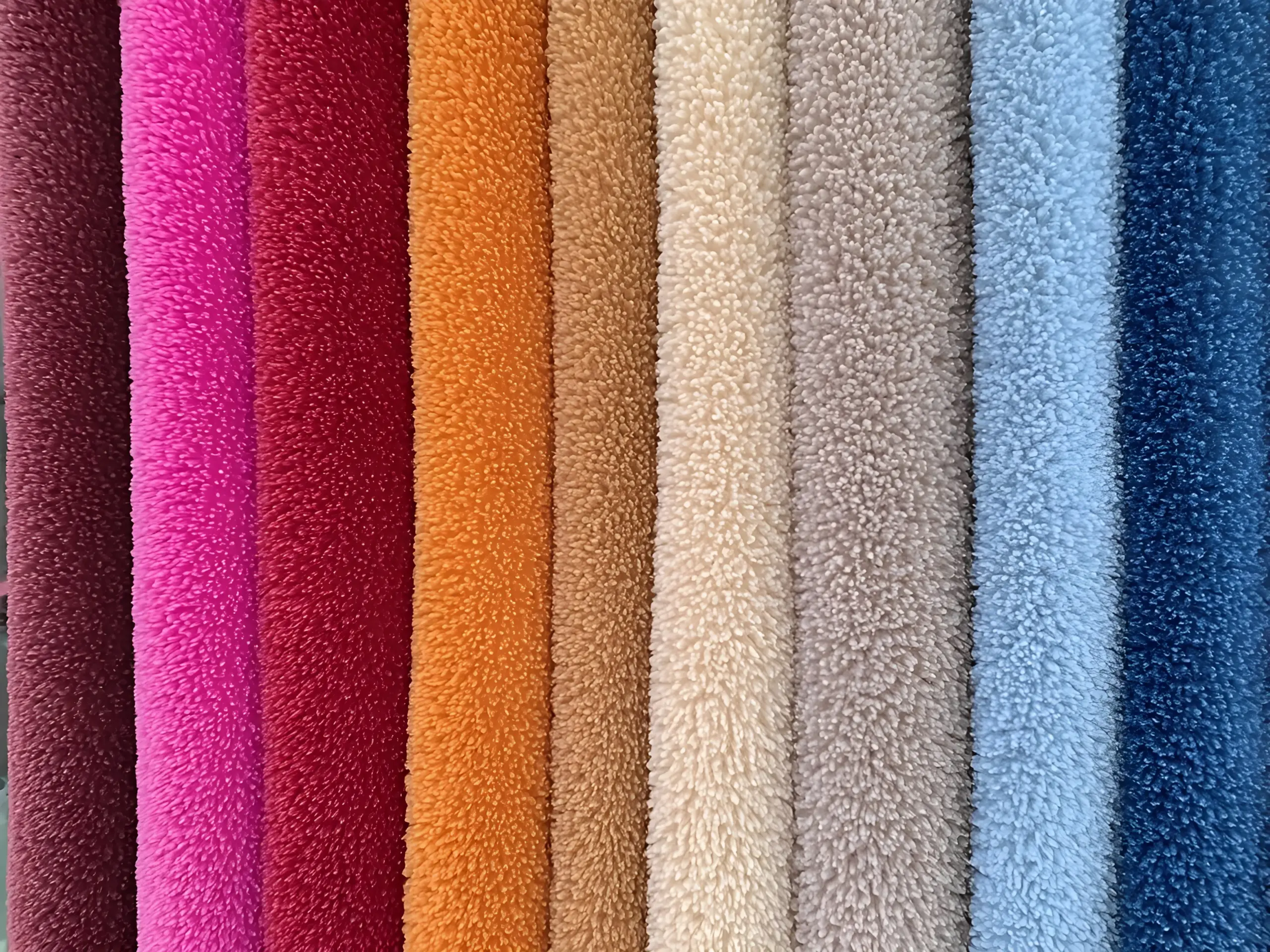 recycled polyester Peluche fabrics