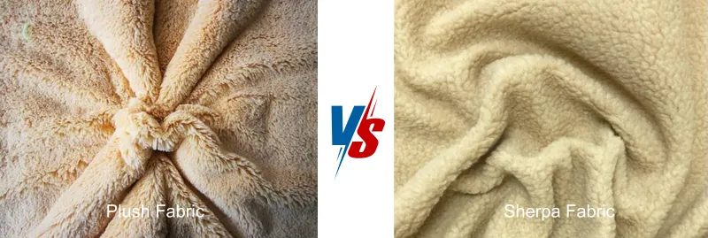 Peluche vs. sherpa