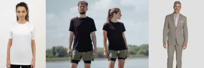Roupas de poliéster