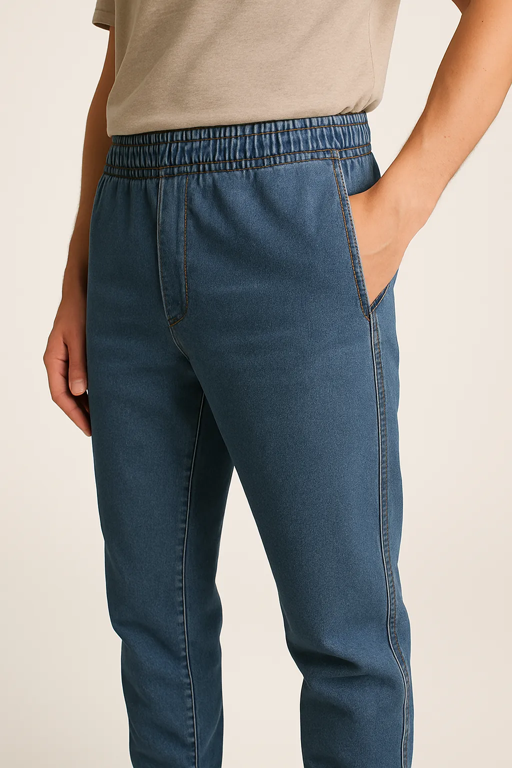 híbrido de calça jogger e jeans calça jogger híbrida