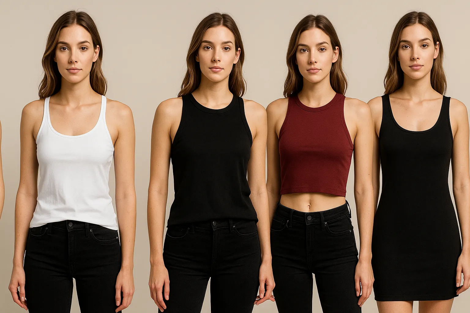 Tank top type and fabric guide 1