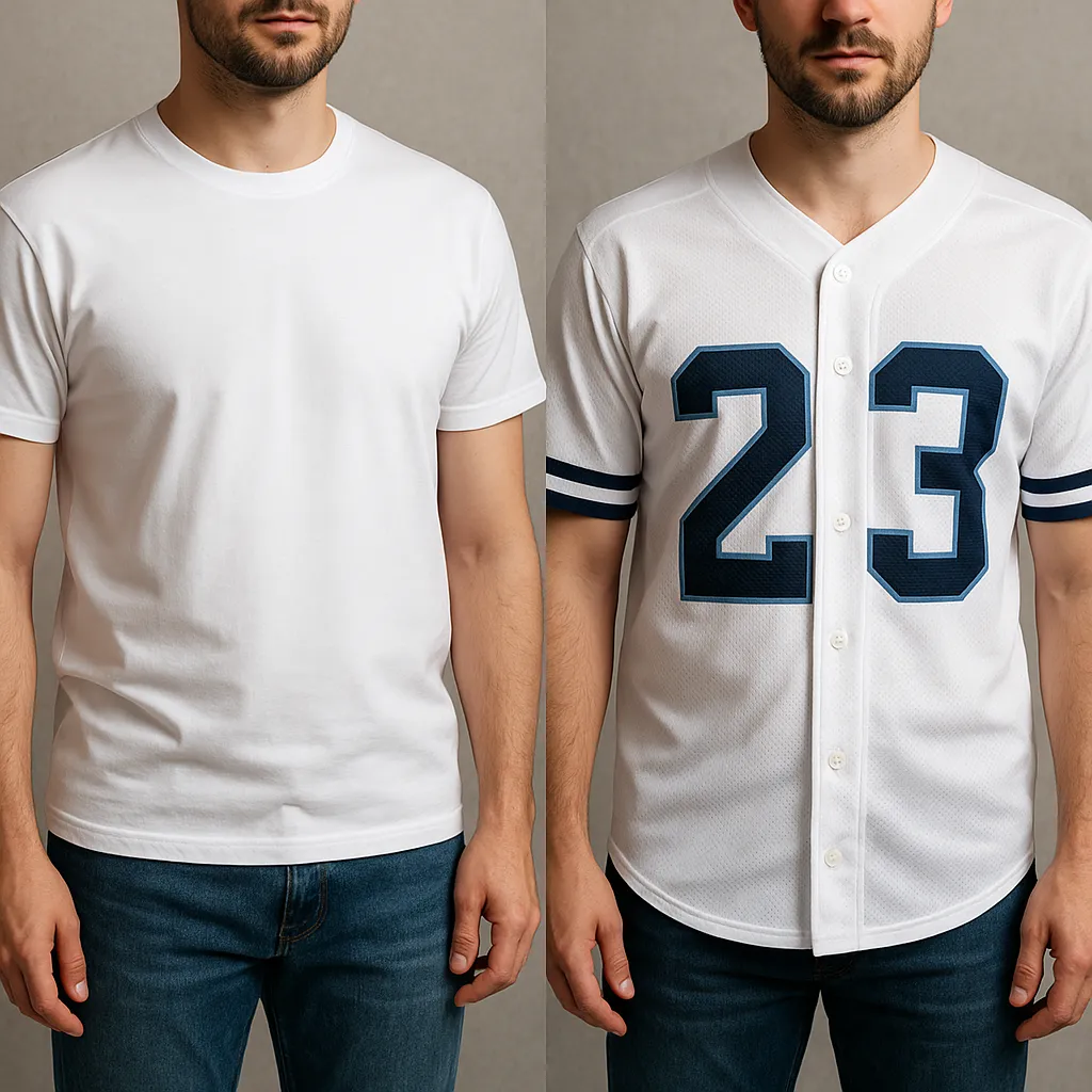 T-shirt and jersey fabric comparison 1