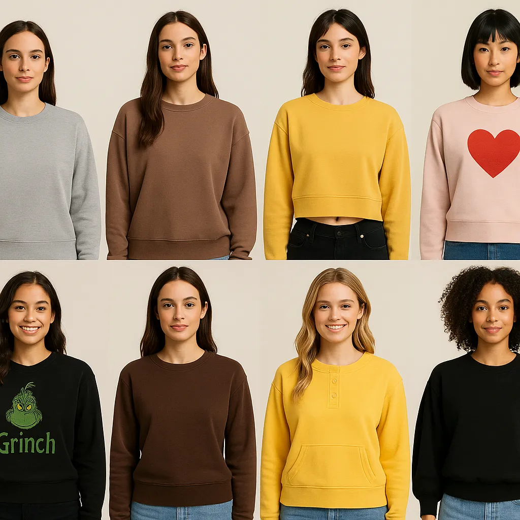 Women crewneck sweatshirt style guide 1