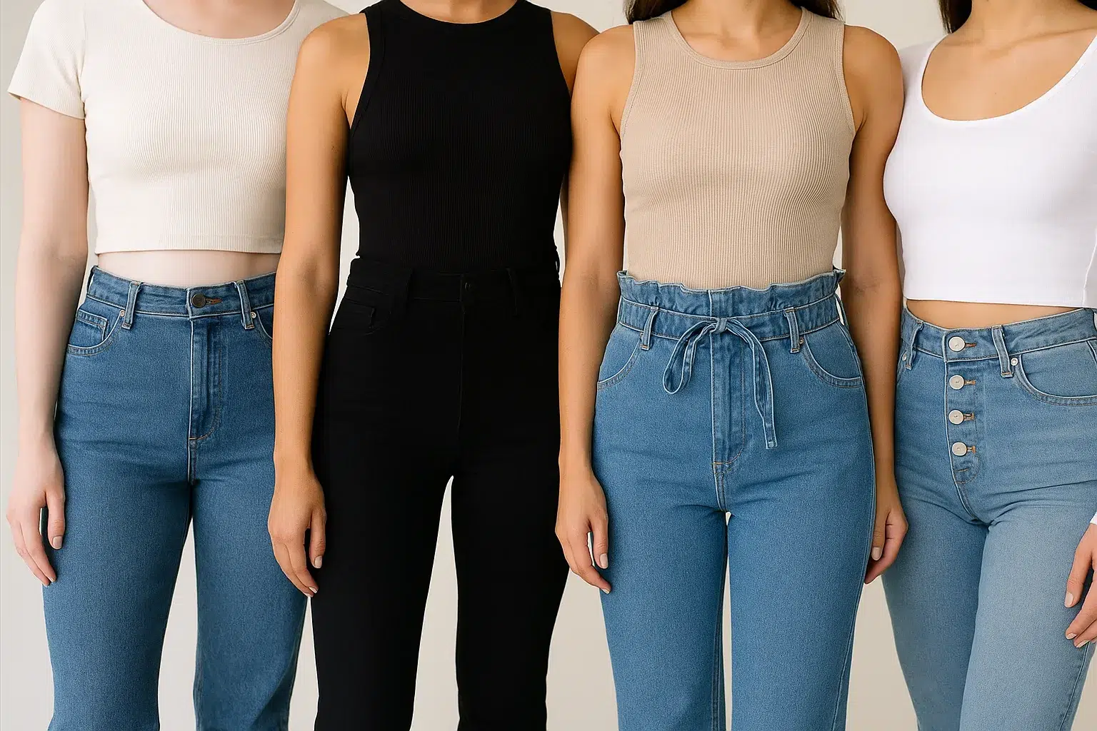 High waisted jeans styling example 3