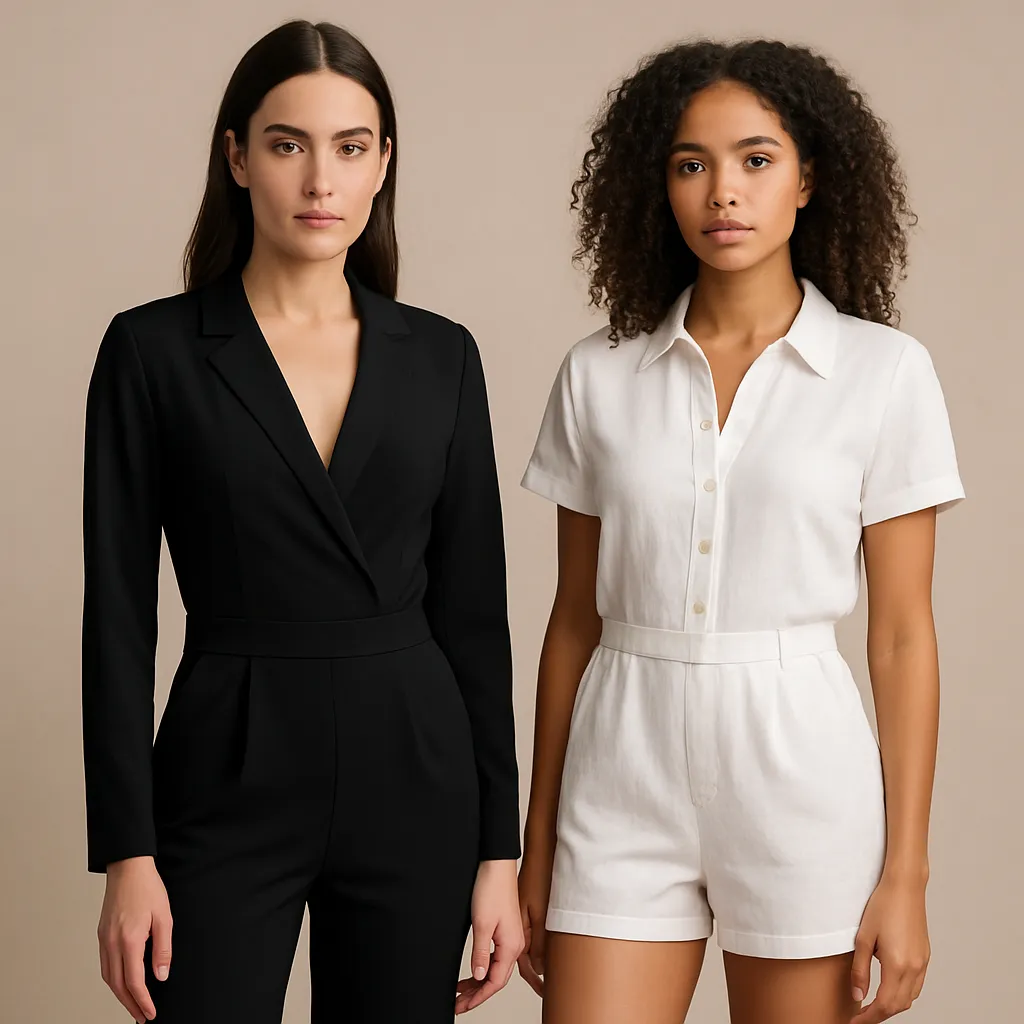 Jumpsuit and romper style comparison 1