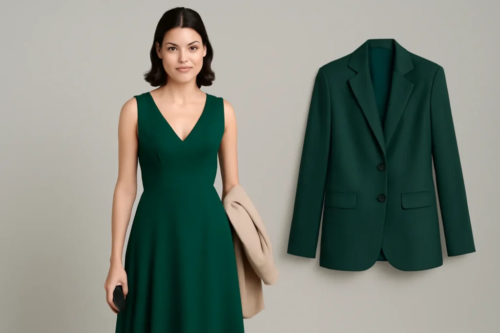 Green outfit color styling example 1