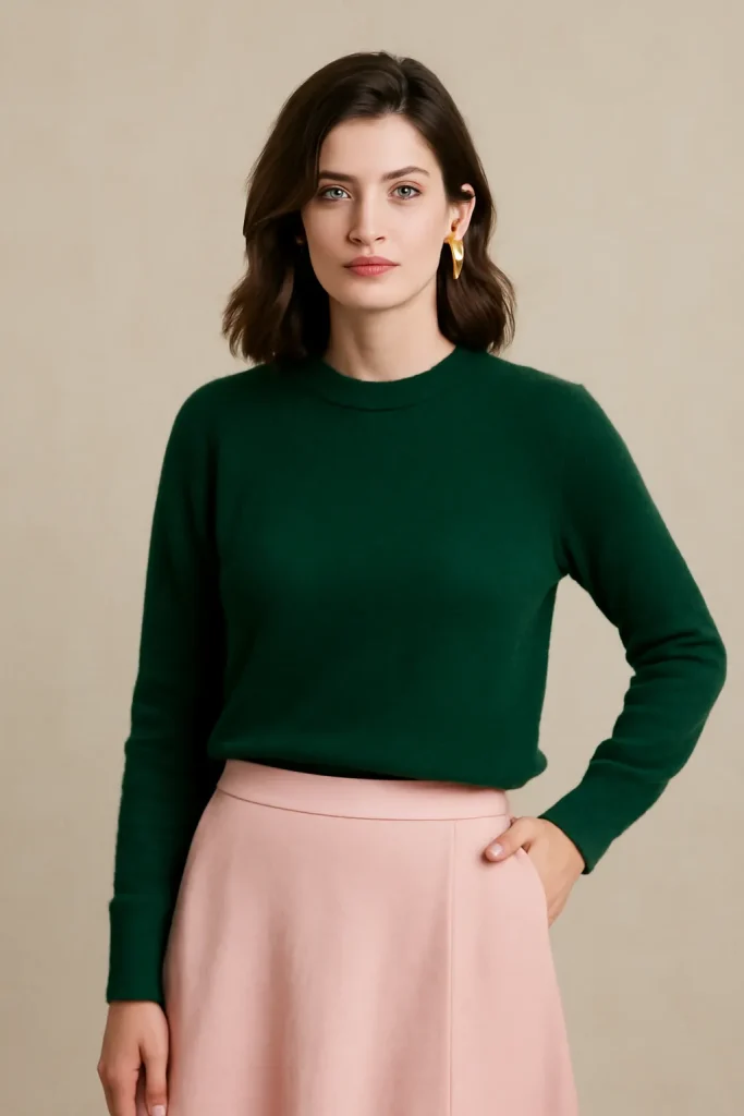 Green outfit color styling example 5