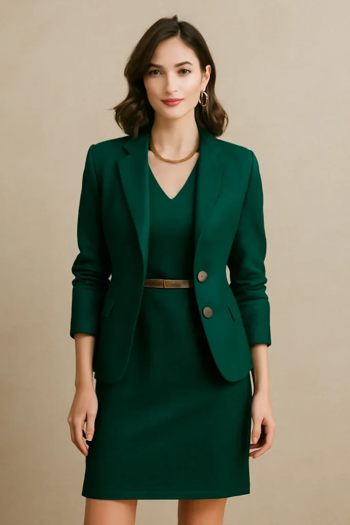 Green outfit color styling example 7