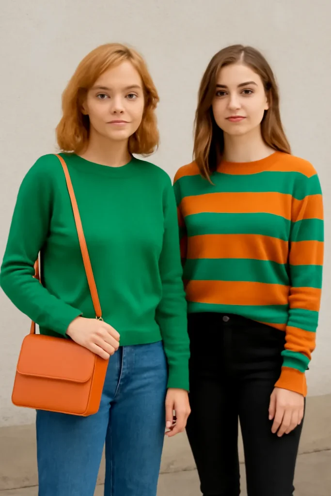 Green outfit color styling example 12