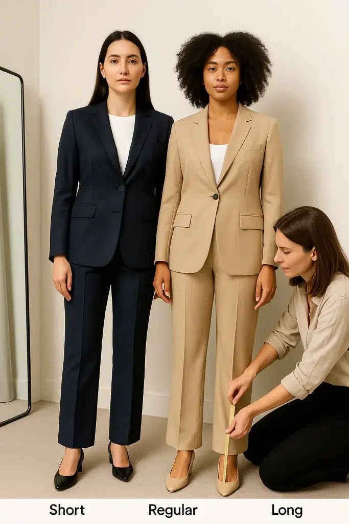 costume cu pantaloni croite pentru femei