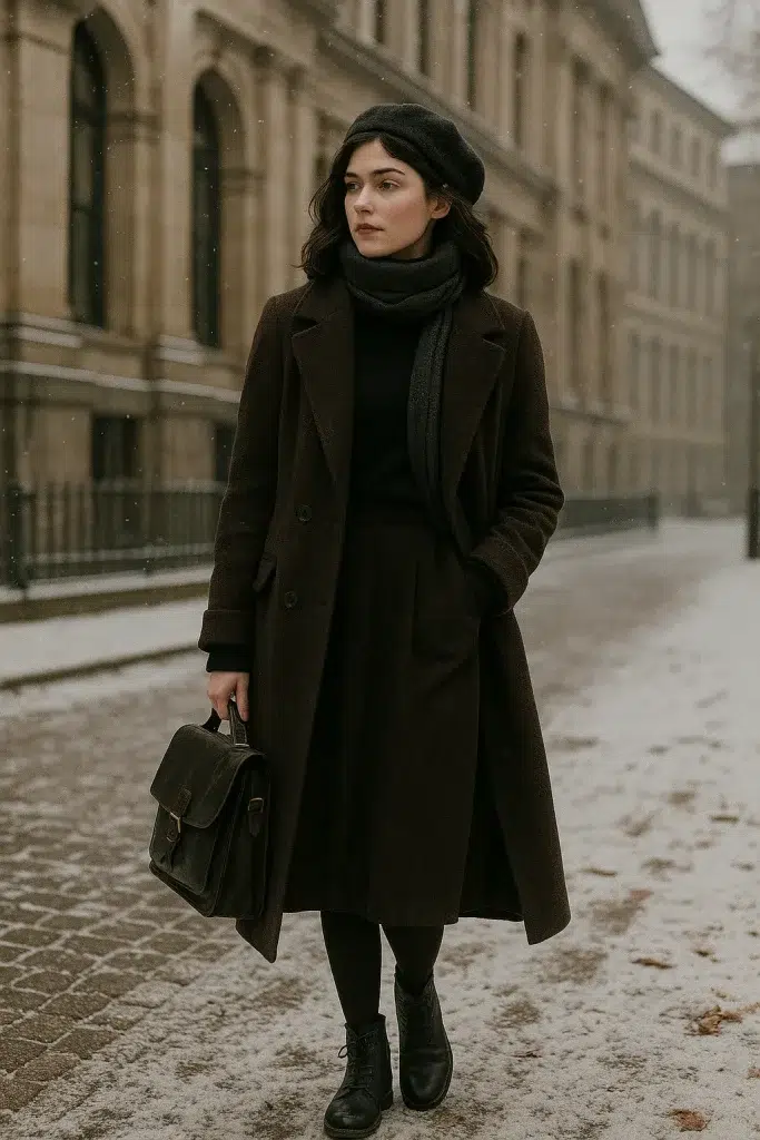 dark academia winter outfits dark academia winter outfits