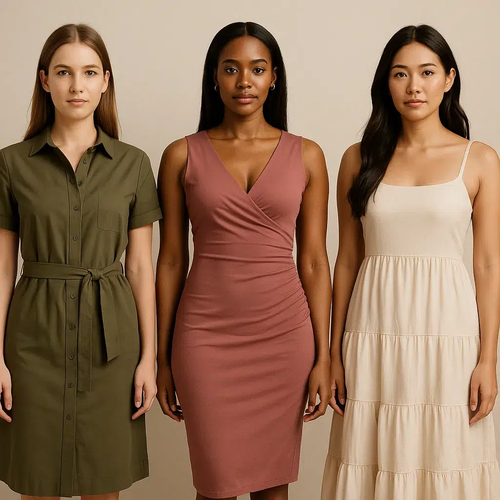 dress shapes and silhouettes