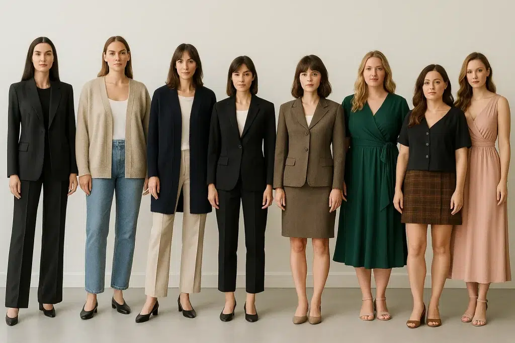 body type chart for women
