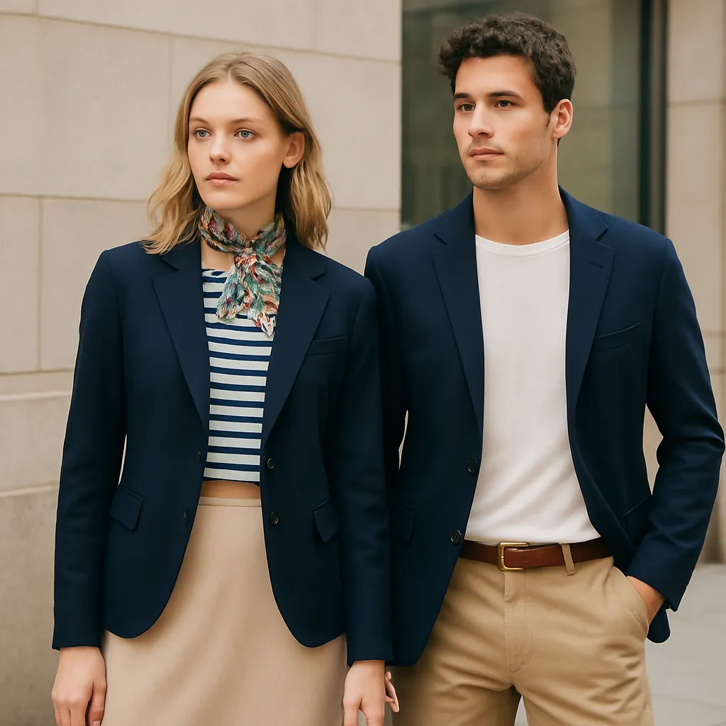 j crew blazer and striped tee j crew blazer and striped tee