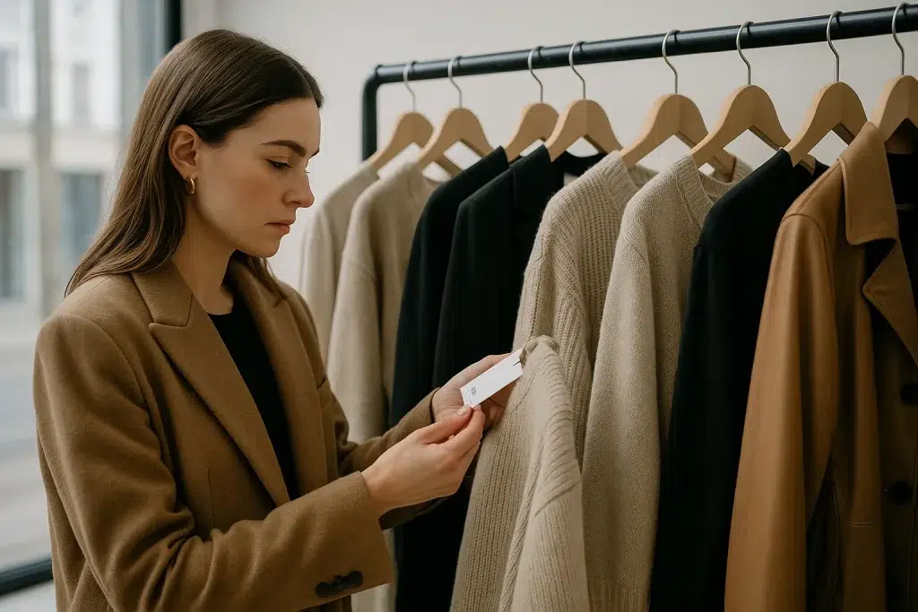 Quiet luxury materials: leather and wool Quiet luxury materials: leather and wool