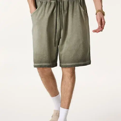 310 g Herren-Sweatshorts aus gewaschener Baumwolle