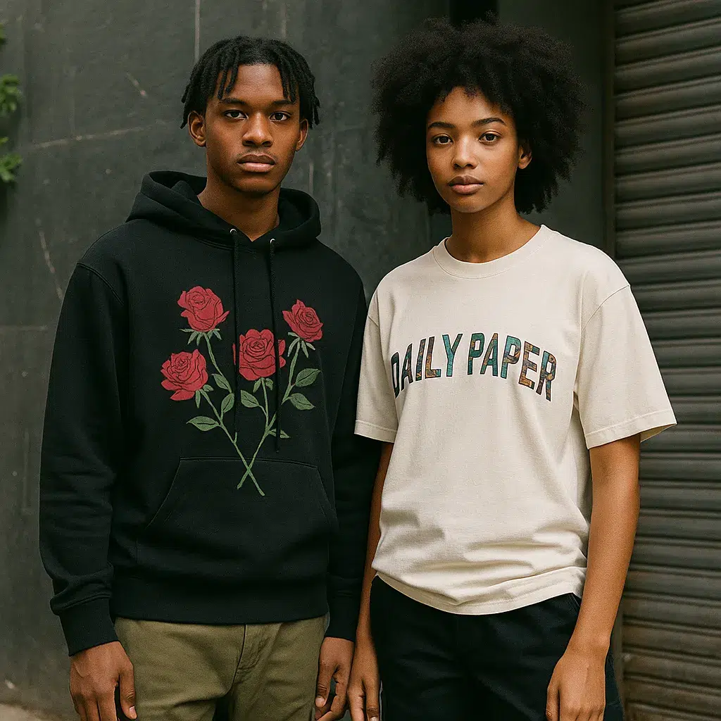 Black-owned streetwear and luxury brands collage