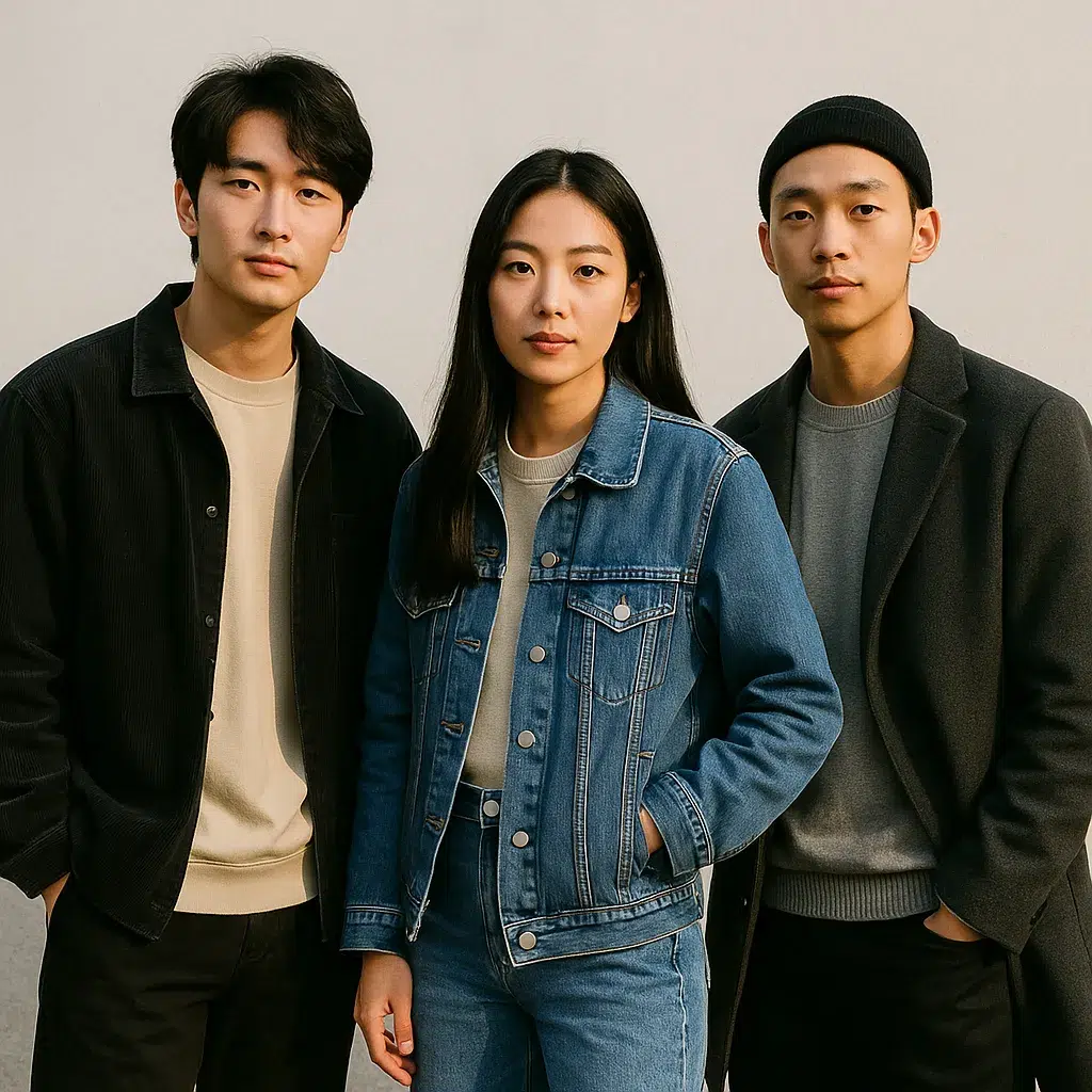 Japanese denim and workwear brand display