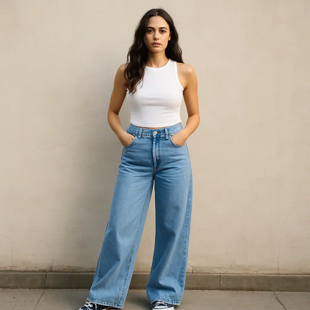 Wide-Leg Jeans