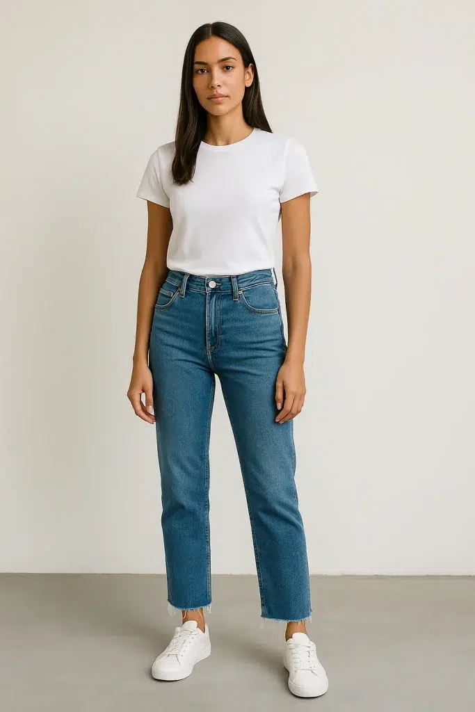Raw/Cut Hem Jeans