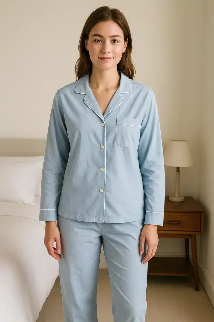 Pyjama-Set aus Baumwollpopeline