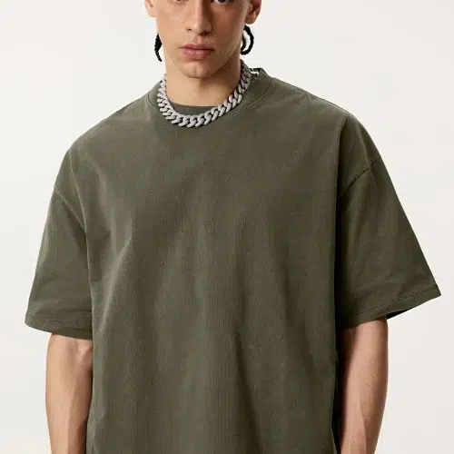 275G tvättad överdimensionerad T-shirt – Kraftig 100% bomulls streetwear-tröja
