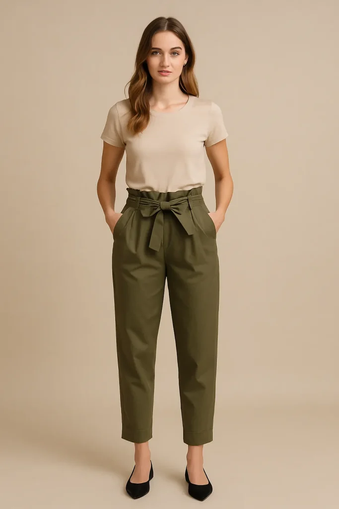 relaxed harem pants silhouette