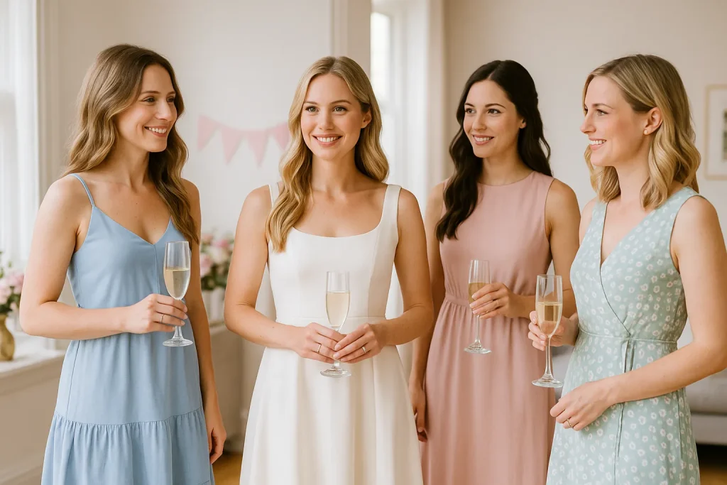 abiti da doccia per la sposa e le damigelle abiti da doccia per la sposa e le damigelle