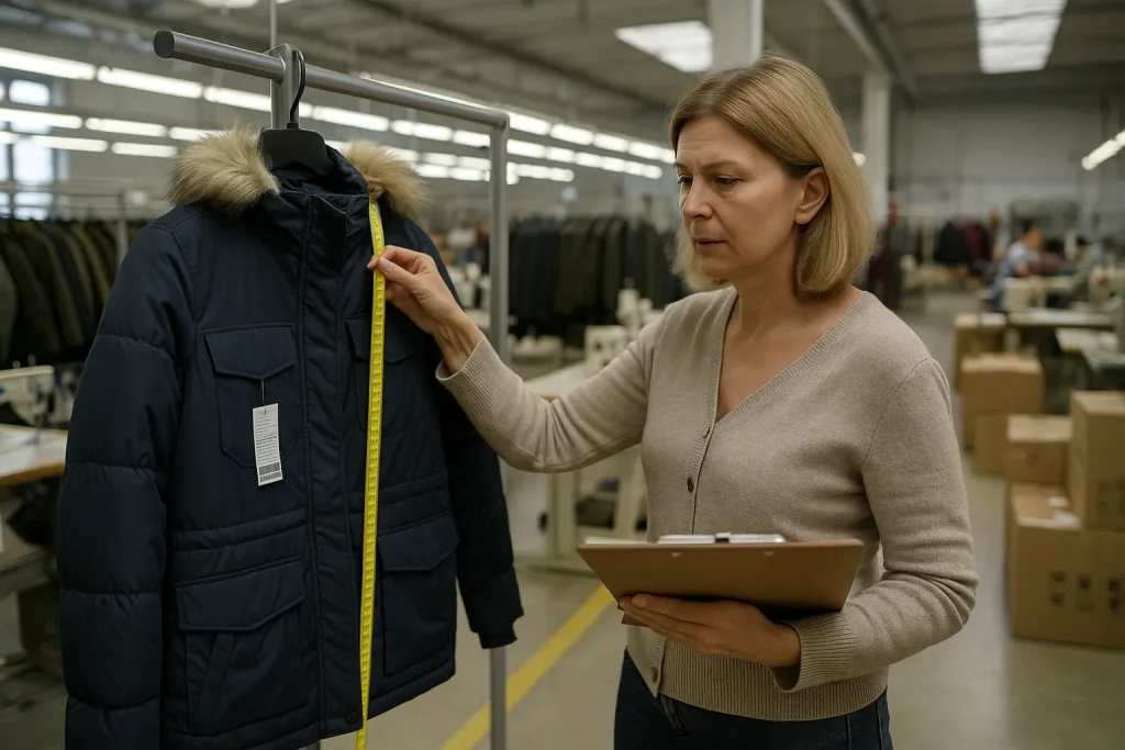 Control de calidad de las compras de moda en China