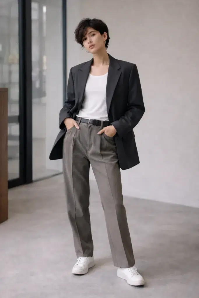 business casual oversized sako divoška business casual oversized sako divoška