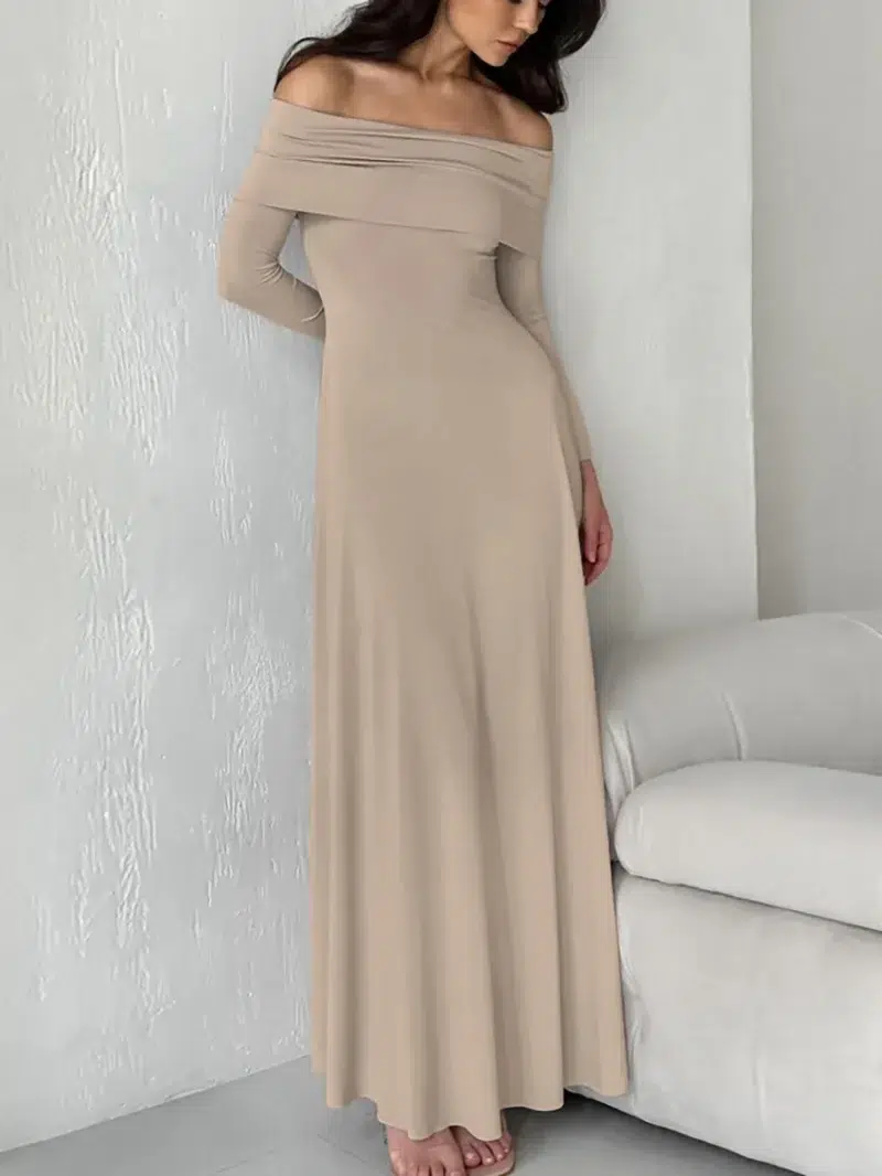 chinese dress ladies LENA LONG SLEEVE MAXI DRESS – Significant Other main image 0