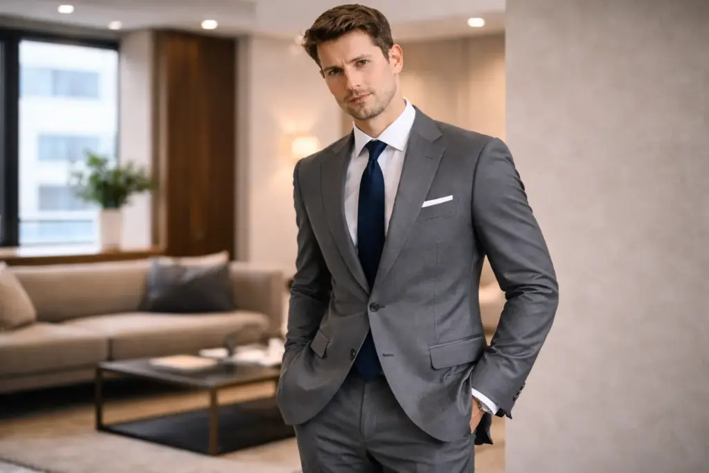 Two-piece suit style
