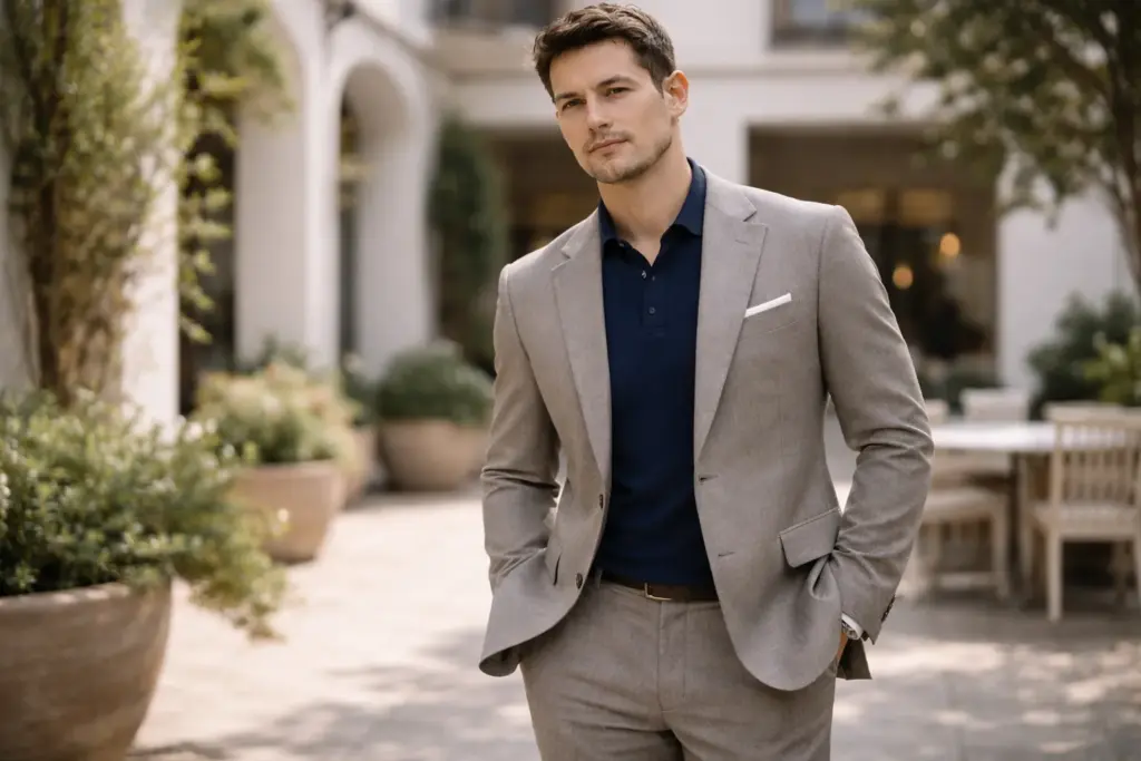 Unstructured suit style