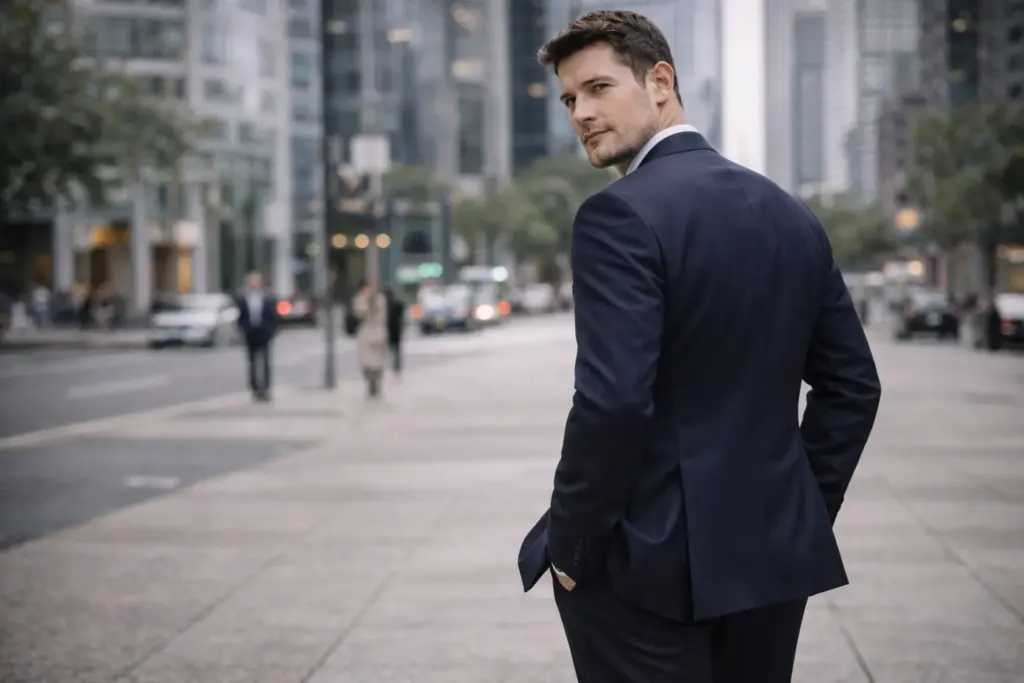Double-vent suit jacket style