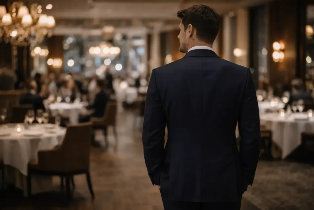 No-vent suit jacket style