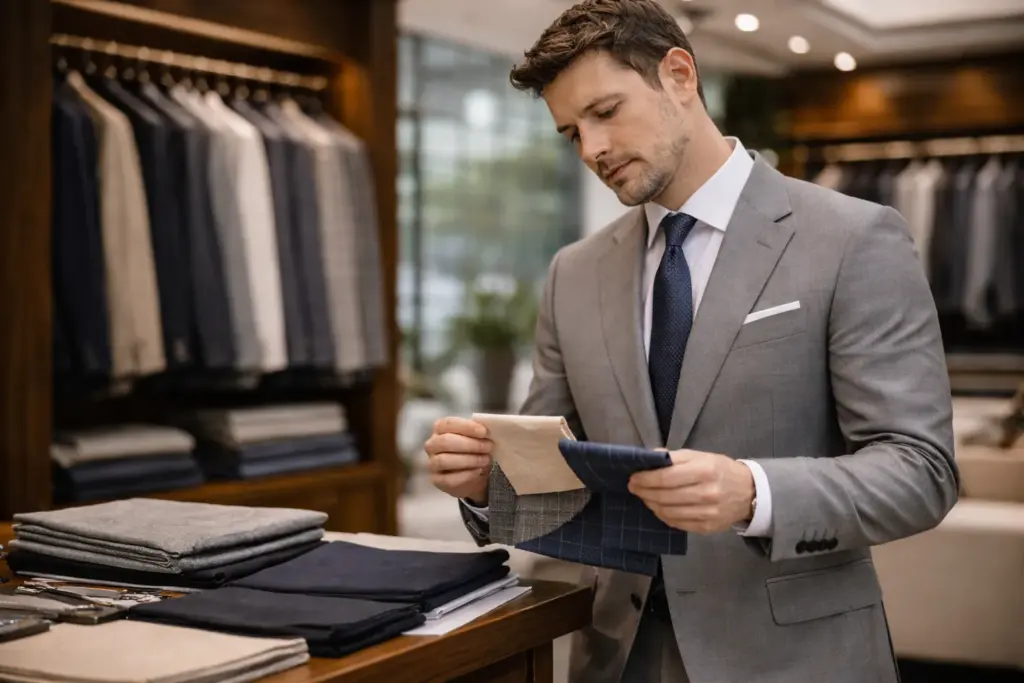 Suit fabric guide