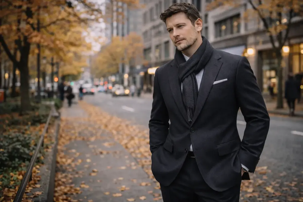 Flannel suit style