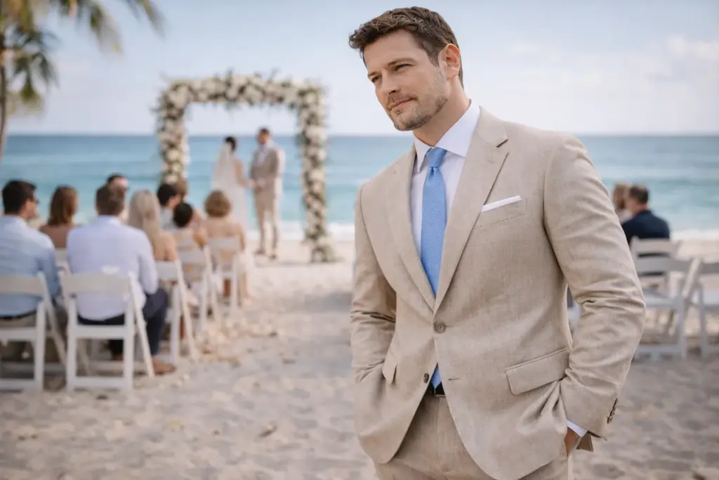 Linen suit style