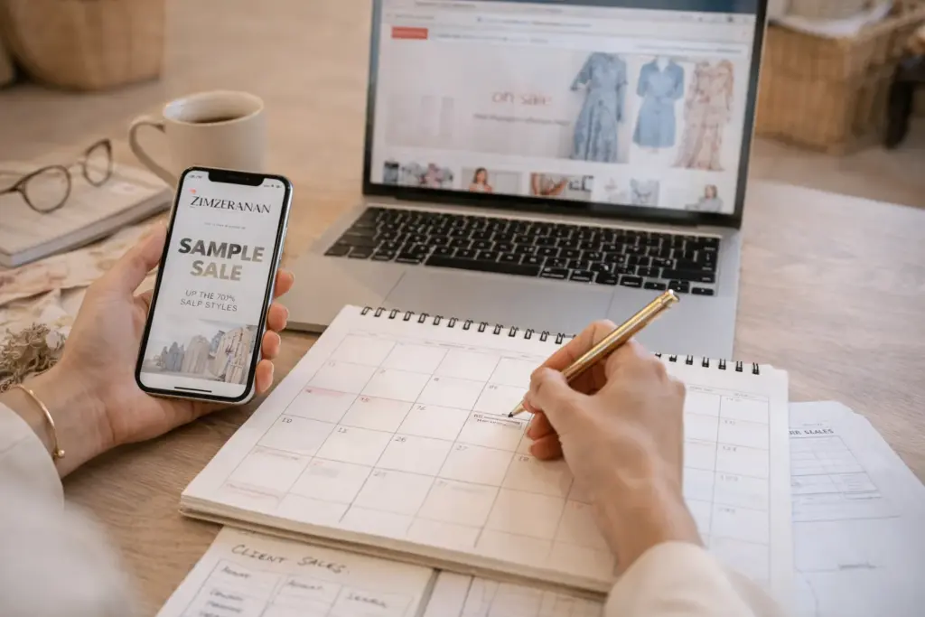 Fechas de venta de Zimmermann y plan de venta de muestra Fechas de venta de Zimmermann y plan de venta de muestra