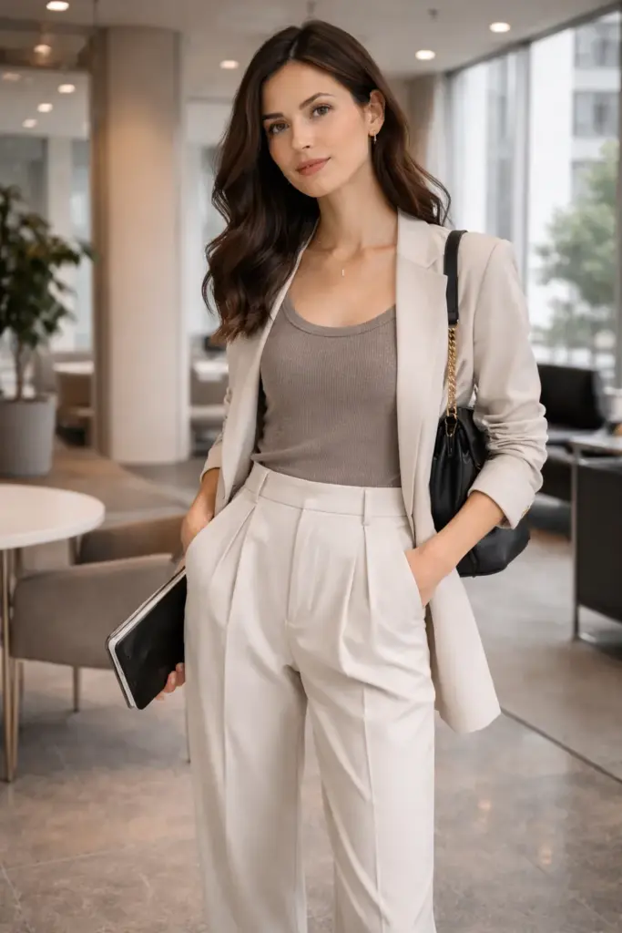 Pantalons taille haute tendance 2025 pour femmes Pantalons taille haute tendance 2025 pour femmes