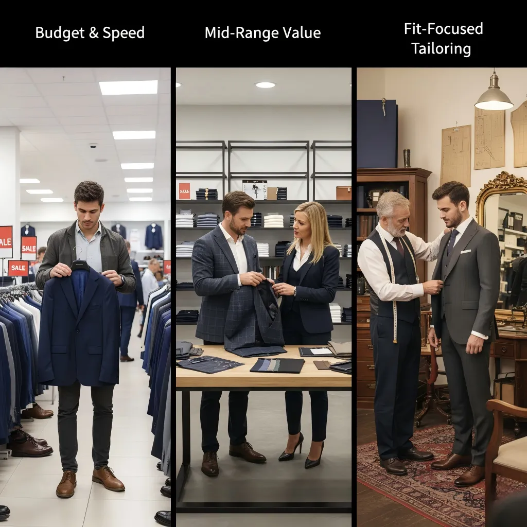 Shop smart at a suit store Shop smart at a suit store
