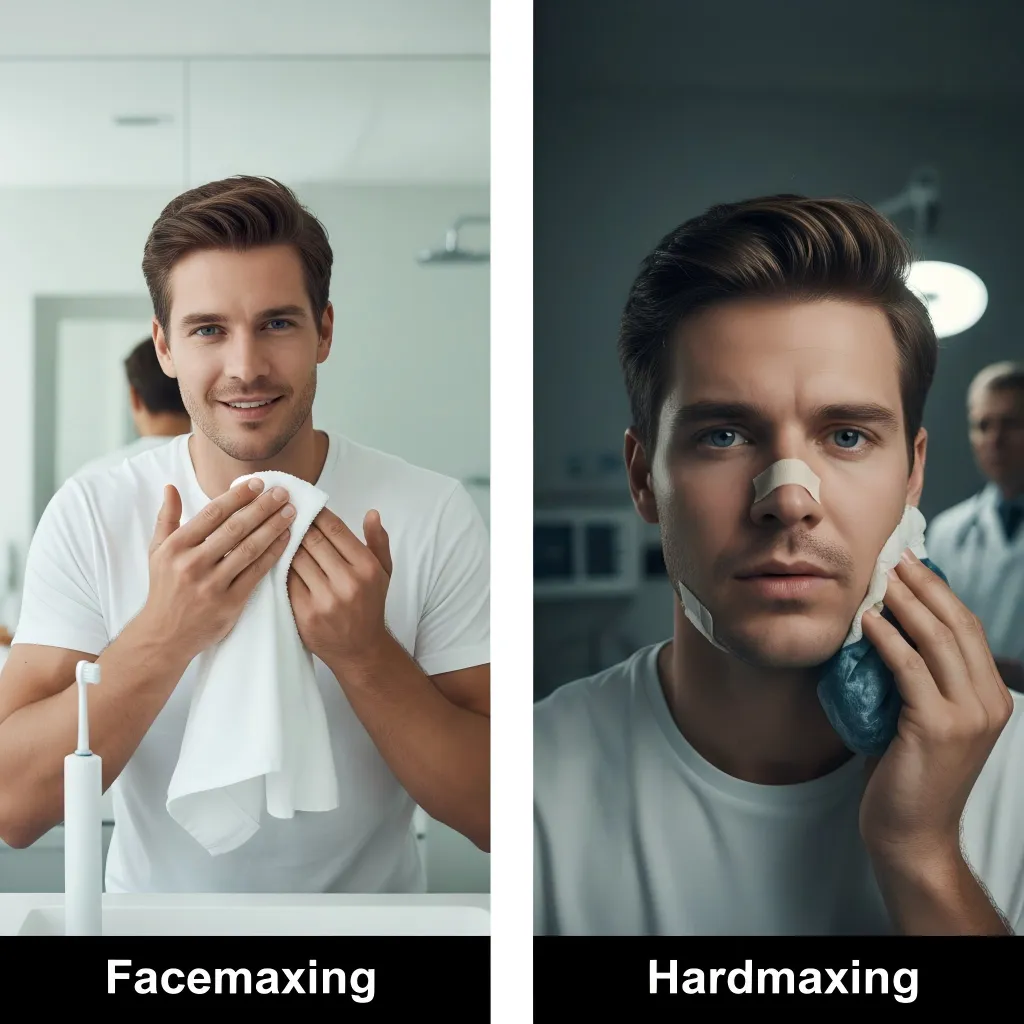 Facemaxxing vs hardmaxxing Facemaxxing vs hardmaxxing