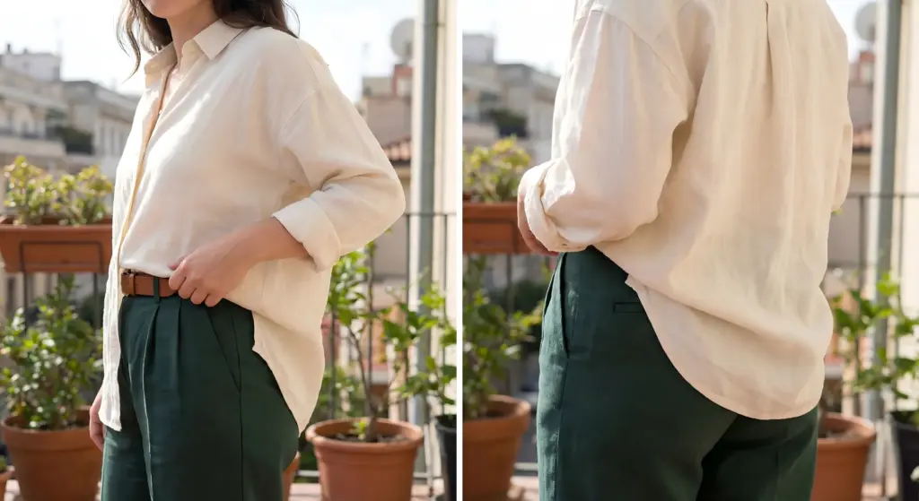 French tuck shirt women's