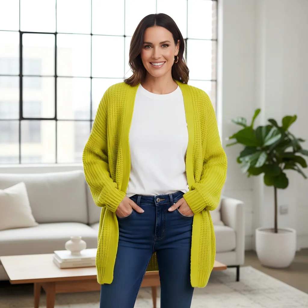 Bright Green Cardigan