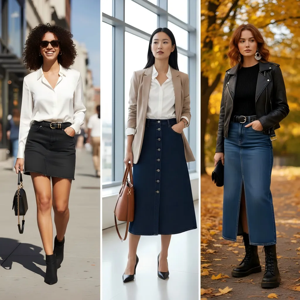 denim skirt outfit winter denim skirt outfit winter