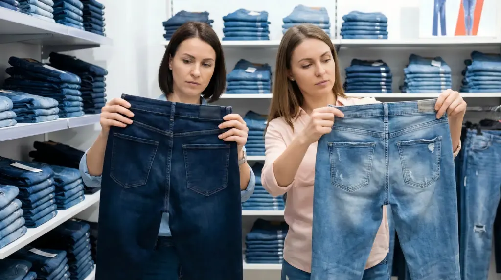 Gap ба Old Navy-ийн жинсийн тааралт ба хэмжээ