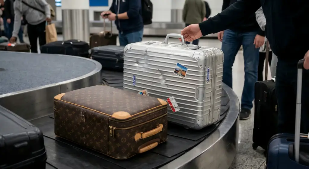 Rimowa klassisk håndbagage og håndbagage sølv Rimowa klassisk håndbagage og håndbagage sølv